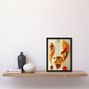 Artery8 - Clef Staff Abstract - Framed Wall Art Artery8 - Clef Staff Abstract - Framed Wall Art