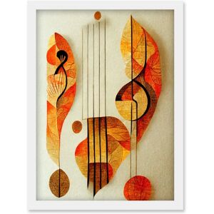 Artery8 - Modern Abstract Musical Symbol Clef and Staff - Warm Autumn Colours Artery8 - Modern Abstract Musical Symbol Clef and Staff - Warm Autumn Colours