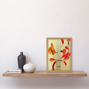 Artery8 - Abstract Autumnal - Cream Pink Yellow - A4 - Wall Art Artery8 - Abstract Autumnal - Cream Pink Yellow - A4 - Wall Art