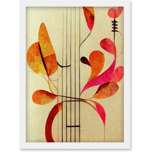 Artery8 - Abstract Boho Leaves - Framed Wall Art A4 Artery8 - Abstract Boho Leaves - Framed Wall Art A4