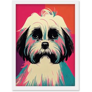 Artery8 - Shih Tzu Portrait - Framed Wall Art Artery8 - Shih Tzu Portrait - Framed Wall Art