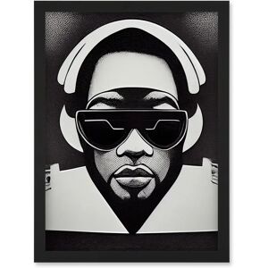 Artery8 - Hip Hop - Black - Artwork - Framed Wall Art Artery8 - Hip Hop - Black - Artwork - Framed Wall Art