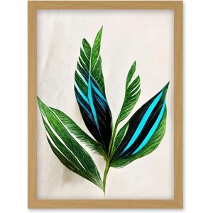 Artery8 - Tropical Plant - Green Turquoise - Wall Art Artery8 - Tropical Plant - Green Turquoise - Wall Art