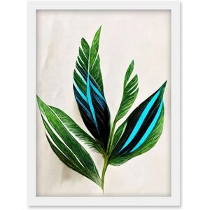 Artery8 - Tropical Plant - Green Turquoise - Wall Art Artery8 - Tropical Plant - Green Turquoise - Wall Art