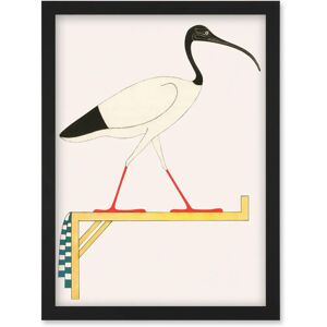 Artery8 - Sacred Ibis Bird on Stand Thoth - Size: A4 - Framing: Framed - Theme: Sacred Ibis on Stand - Art print Artery8 - Sacred Ibis Bird on Stand Thoth - Size: A4 - Framing: Framed - Theme: Sacred Ibis on Stand - Art print
