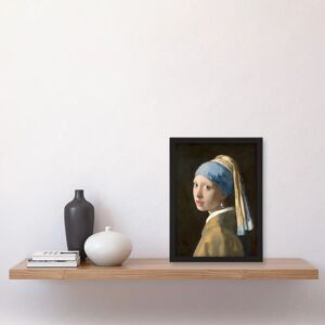 Artery8 - Girl with a Pearl Earring Reproduction - A4 - Framed wall art Artery8 - Girl with a Pearl Earring Reproduction - A4 - Framed wall art