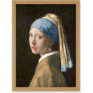 Artery8 - Pearl Earring Repro - A4 - Framed - Wall Art Print Artery8 - Pearl Earring Repro - A4 - Framed - Wall Art Print