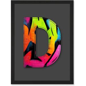 Artery8 - Letter D - Fluorescent Abstract - Wall Art Artery8 - Letter D - Fluorescent Abstract - Wall Art