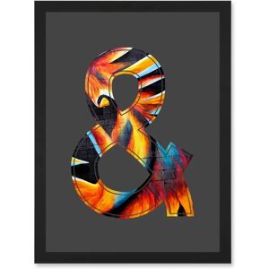 Artery8 Symbol & Ampersand Sign Golden Bird - Black - A4 - Art print Artery8 Symbol & Ampersand Sign Golden Bird - Black - A4 - Art print