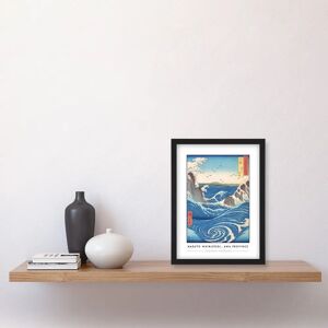 Artery8 Naruto Whirlpool Awa Province - Black - A4 - Framed Wall Art Print Artery8 Naruto Whirlpool Awa Province - Black - A4 - Framed Wall Art Print