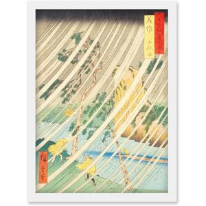Artery8 - Yamabushi Valley Mimasaka Province Utagawa Hiroshige - White - Framed - Wall Art Artery8 - Yamabushi Valley Mimasaka Province Utagawa Hiroshige - White - Framed - Wall Art
