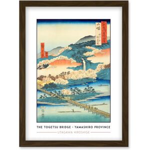 Artery8 - The Togetsu Bridge in Arashiyama Yamashiro Province - A4 - Framed - Woodblock Classic Collection Artwork Artery8 - The Togetsu Bridge in Arashiyama Yamashiro Province - A4 - Framed - Woodblock Classic Collection Artwork