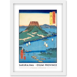 Artery8 - Sakurajima Osumi Province Utagawa Hiroshige - A4 - Framed Wall Art - Artwork Artery8 - Sakurajima Osumi Province Utagawa Hiroshige - A4 - Framed Wall Art - Artwork