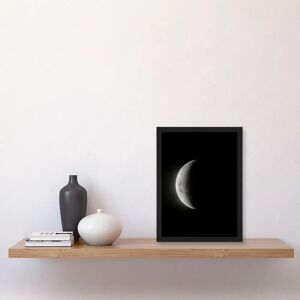 Artery8 - Lunar Phases Moon - Black - A4 - Wall Art Artery8 - Lunar Phases Moon - Black - A4 - Wall Art