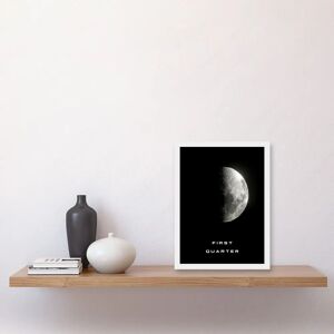 Artery8 - Phases of the Moon First Quarter - Framed - Poster Artery8 - Phases of the Moon First Quarter - Framed - Poster