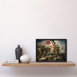 Artery8 - Liberty Leading the People Reproduction - A4 - Black Frame - Framed Wall Art Artery8 - Liberty Leading the People Reproduction - A4 - Black Frame - Framed Wall Art