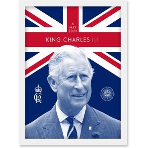Artery8 - King Charles III Reigning Under Union Flag - A4 Artery8 - King Charles III Reigning Under Union Flag - A4