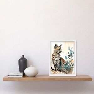Artery8 - Savannah Cat and Wildflowers - A4 Artery8 - Savannah Cat and Wildflowers - A4