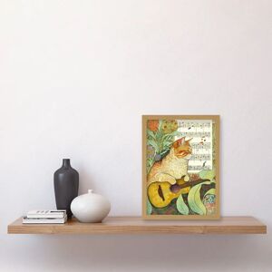 Artery8 - Orange Tubby Cat - Framed - Wall Art - Print Artery8 - Orange Tubby Cat - Framed - Wall Art - Print