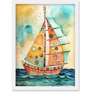 Artery8 - Sailboat Concept - Dorsal Fin - Framed Wall Art Artery8 - Sailboat Concept - Dorsal Fin - Framed Wall Art