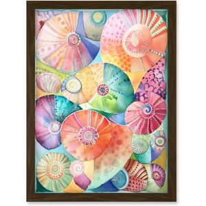 Artery8 - Seashells Folk Art - Pastel Seashells Artery8 - Seashells Folk Art - Pastel Seashells