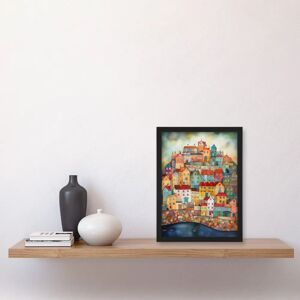 Artery8 - Home By The Sea - A4 - Black - Framed Wall Art Artery8 - Home By The Sea - A4 - Black - Framed Wall Art