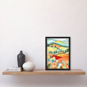 Artery8 - Chianti Italy Rolling Hills - Black - Framed Wall Art Artery8 - Chianti Italy Rolling Hills - Black - Framed Wall Art