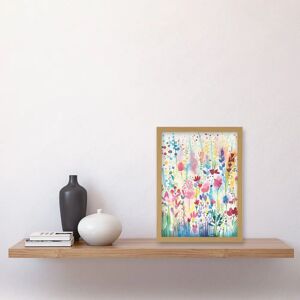Artery8 - Soft Pastel Wildflower - Framed - A4 - Wall Art Artery8 - Soft Pastel Wildflower - Framed - A4 - Wall Art