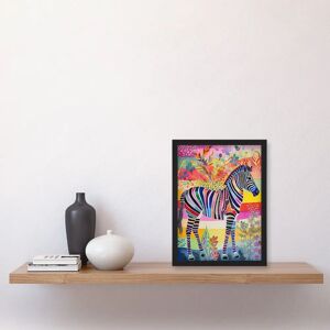 Artery8 - Zebra Rainbow Abstract - Folk Art Artery8 - Zebra Rainbow Abstract - Folk Art
