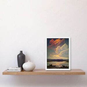 Artery8 - Cloud Reflections Lake - A4 - White - Art Print Artery8 - Cloud Reflections Lake - A4 - White - Art Print