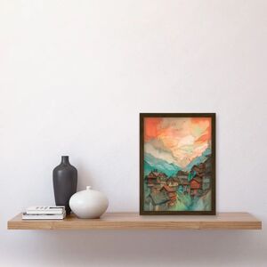 Artery8 - Pink Dawn - Alps Clouds - Watercolour - Art Print Artery8 - Pink Dawn - Alps Clouds - Watercolour - Art Print