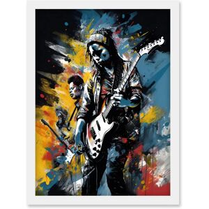 Artery8 - Music Band on Stage - Festival - Acrylic Painting - Wall Art Print Artery8 - Music Band on Stage - Festival - Acrylic Painting - Wall Art Print