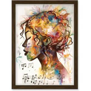 Artery8 - Musical Meditation - Brown - A4 - Wall Art Print Artery8 - Musical Meditation - Brown - A4 - Wall Art Print