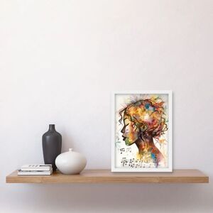 Artery8 - Musical Meditation - A4 - White - Wall Art Artery8 - Musical Meditation - A4 - White - Wall Art