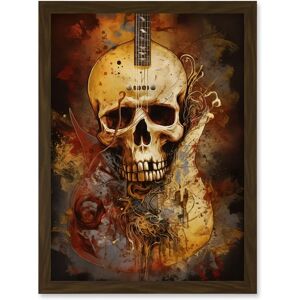 Artery8 - Skull Guitar - Wall Art Print Artery8 - Skull Guitar - Wall Art Print