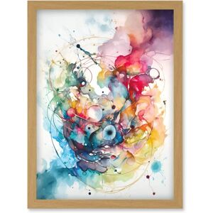 Artery8 - Abstract Multicolor Splatter - A4 - Wall Art Print Artery8 - Abstract Multicolor Splatter - A4 - Wall Art Print