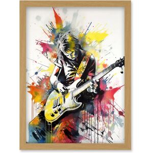 Artery8 - Guitarist - Watercolour - Framed - Wall Art Artery8 - Guitarist - Watercolour - Framed - Wall Art