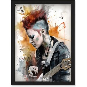 Artery8 - Edgy Punk Woman with Mohawk - A4 Artery8 - Edgy Punk Woman with Mohawk - A4