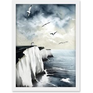 Artery8 - Dover Seagulls - A4 - Framed - Art Print Artery8 - Dover Seagulls - A4 - Framed - Art Print