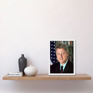Artery8 - Bill Clinton Portrait - A4 - Framed Wall Art Print Artery8 - Bill Clinton Portrait - A4 - Framed Wall Art Print