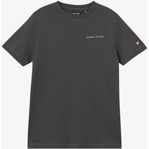 Lyle And Scott Kids Script Brodert T-skjorte - Sølv - Størrelse: 9/10 år Lyle And Scott Kids Script Brodert T-skjorte - Sølv - Størrelse: 9/10 år