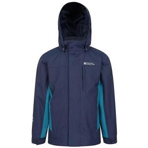 Mountain Warehouse Kinder Cannonball 3-in-1 Waterdichte Jas - Blauw - 3-4Y Mountain Warehouse Kinder Cannonball 3-in-1 Waterdichte Jas - Blauw - 3-4Y