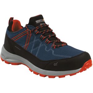 Regatta Men Samaris Lite Walking Shoes - Moonlight Denim/Orange - Low Cut - Waterproof Regatta Men Samaris Lite Walking Shoes - Moonlight Denim/Orange - Low Cut - Waterproof