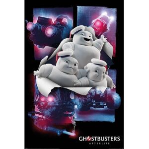 Ghostbusters: Afterlife Minipuft Affiche Blanc/Bleu/Rose - Affiche - Publicité Ghostbusters: Afterlife Minipuft Affiche Blanc/Bleu/Rose - Affiche - Publicité