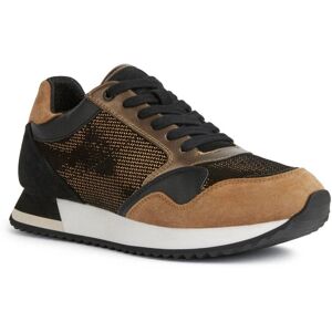 Geox Doralea Leather Trainers - Brown - Low Cut - Trainers Geox Doralea Leather Trainers - Brown - Low Cut - Trainers