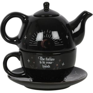 Something Different - Fortune Teller Tea Set - Black/White/Gold Something Different - Fortune Teller Tea Set - Black/White/Gold