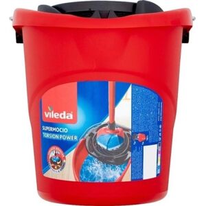 Vileda Supermocio Mop Bucket - Home - Red/Black Vileda Supermocio Mop Bucket - Home - Red/Black