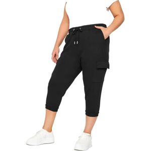 Yours Black Cropped Joggers - Cargo & Plus Size Yours Black Cropped Joggers - Cargo & Plus Size