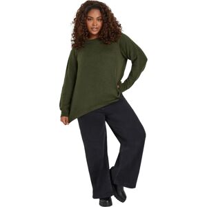 Yours Khaki Green Knit Jumper - Knitted Sweater Yours Khaki Green Knit Jumper - Knitted Sweater