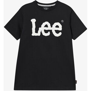Lee Wobbly Logo T-shirt - Casual, Cotton, Black - T-shirt Lee Wobbly Logo T-shirt - Casual, Cotton, Black - T-shirt
